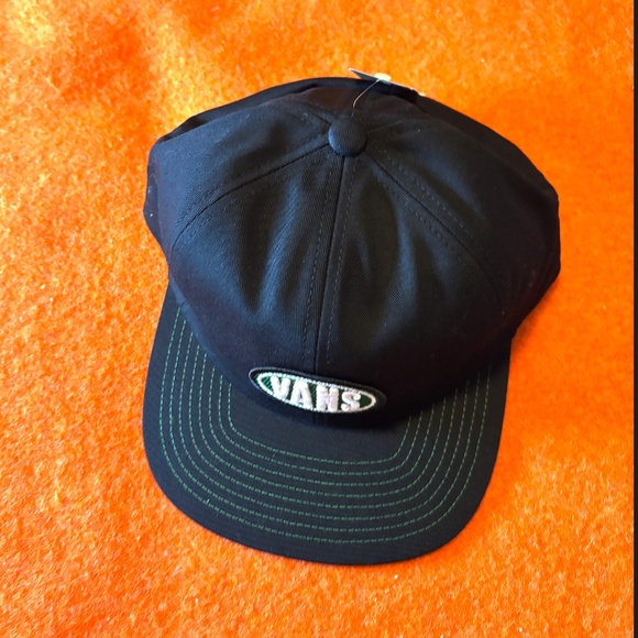 Vans unisex black and green cyclist cap hat NWT - Picture 2 of 7